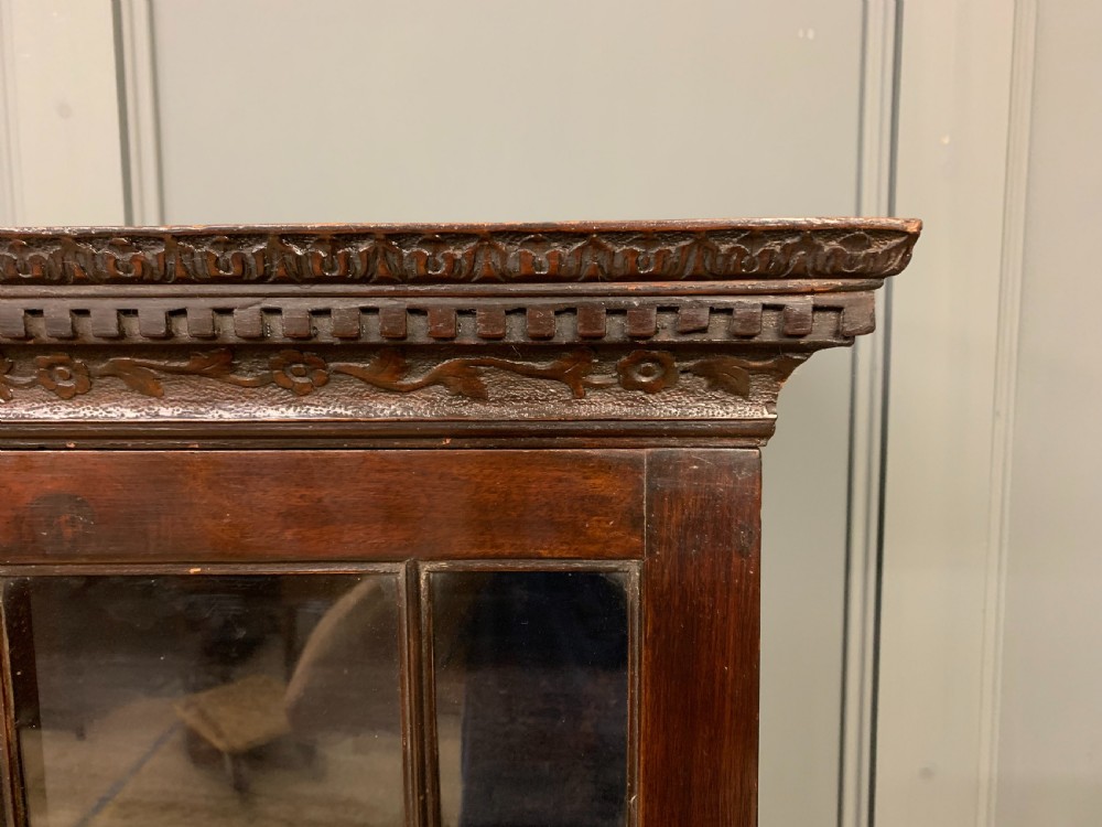 19th Century Carved Mahogany Bookcase View XIII