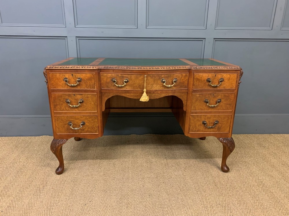 Burr Walnut Writing Desk View VII