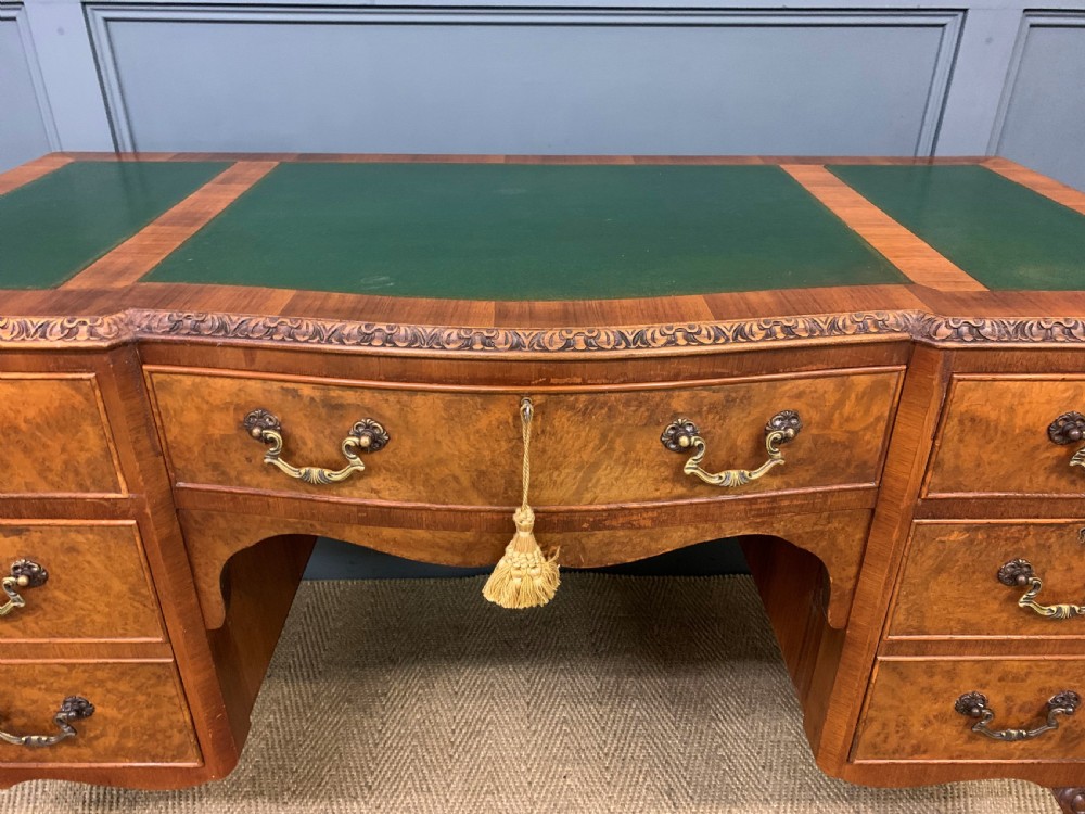 Burr Walnut Writing Desk View IX
