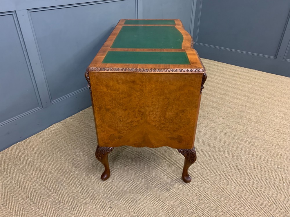 Burr Walnut Writing Desk View XII