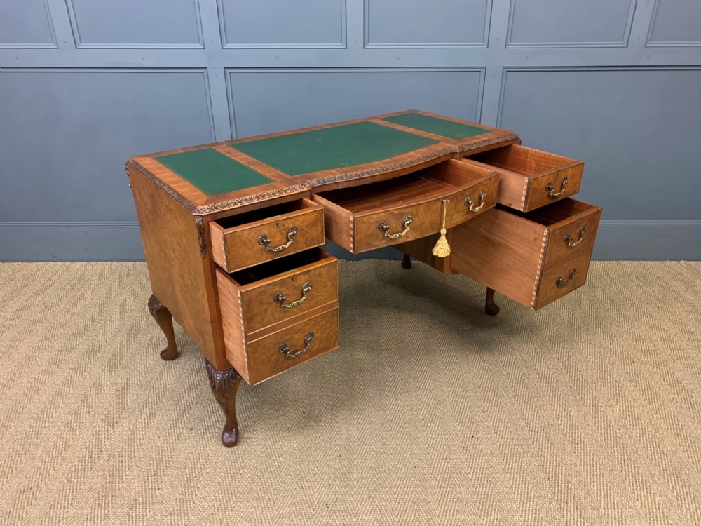 Burr Walnut Writing Desk View XIII