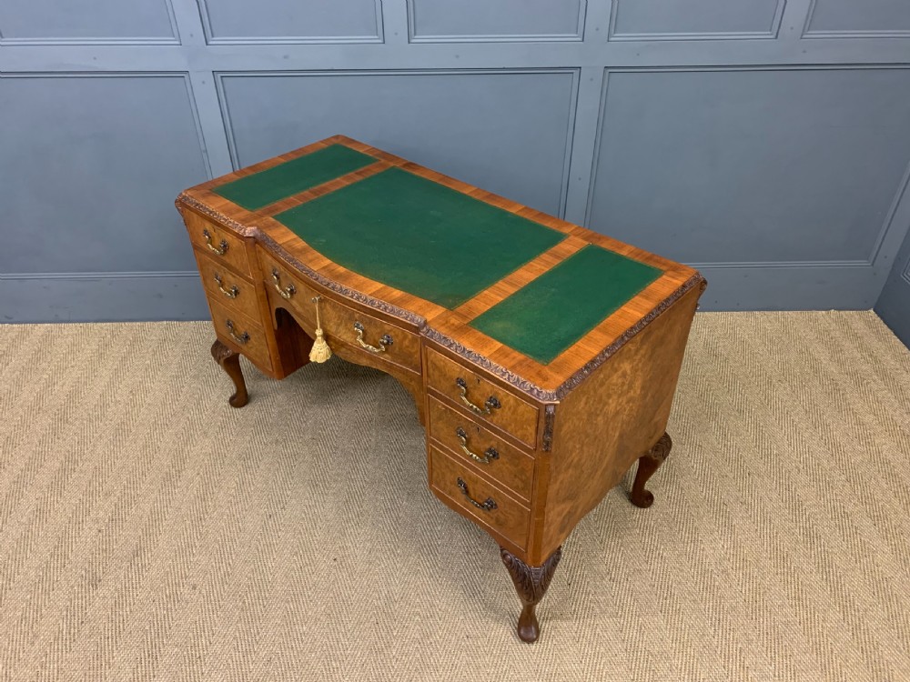 Burr Walnut Writing Desk View XIV