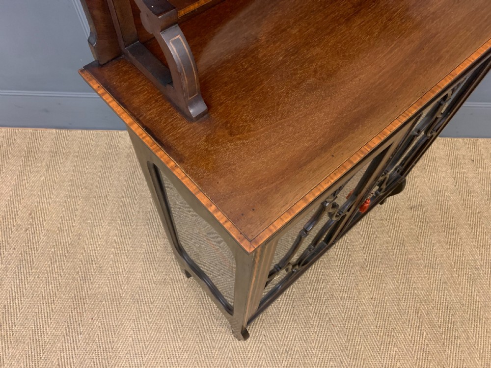 Inlaid Mahogany Display Cabinet View V