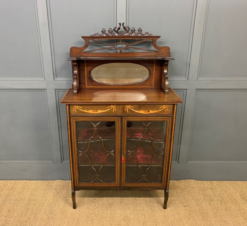 Inlaid Mahogany Display Cabinet View VI
