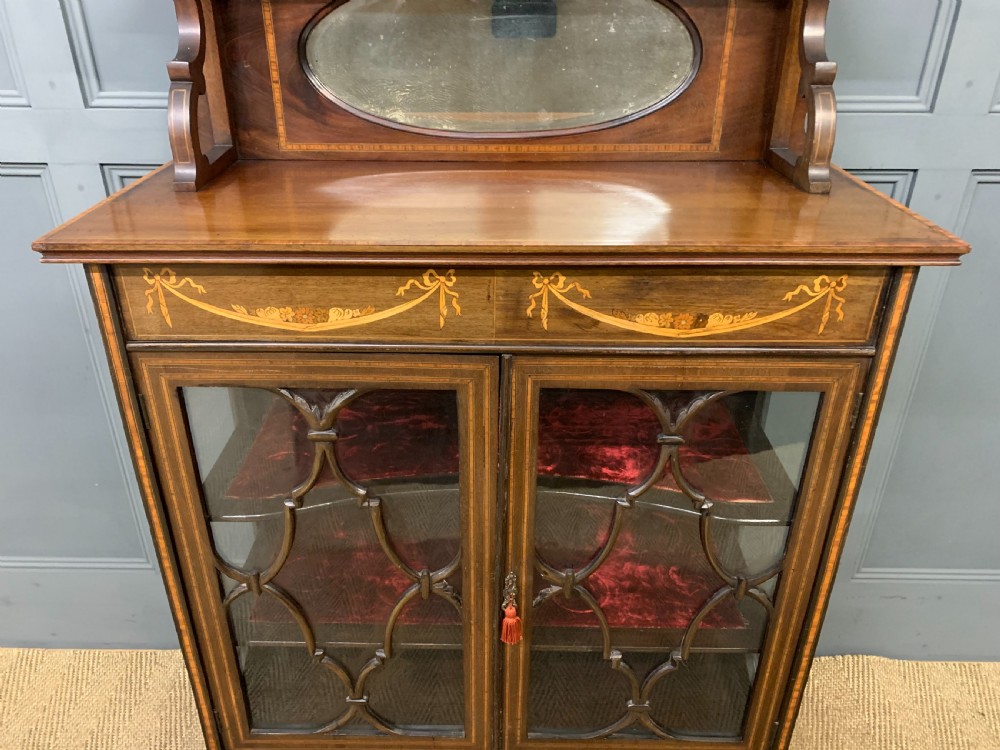 Inlaid Mahogany Display Cabinet View VIII