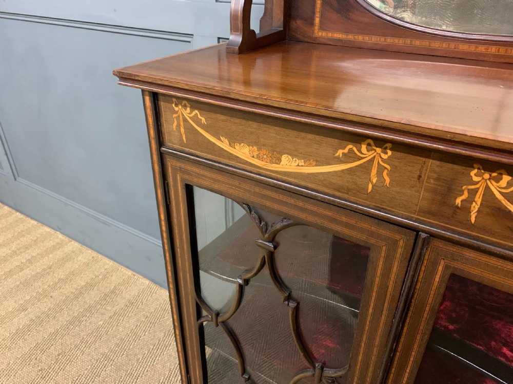 Inlaid Mahogany Display Cabinet View IX