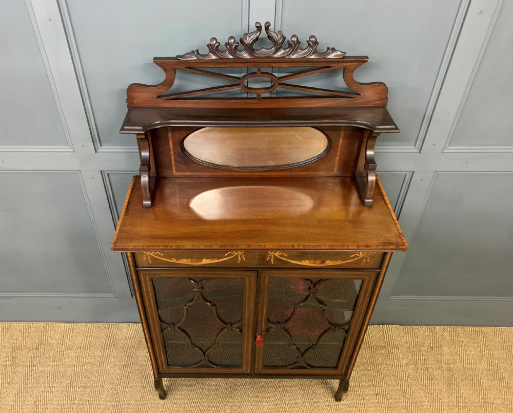 Inlaid Mahogany Display Cabinet View X