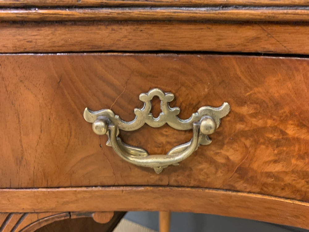 Burr Walnut Kidney Shaped Table View III