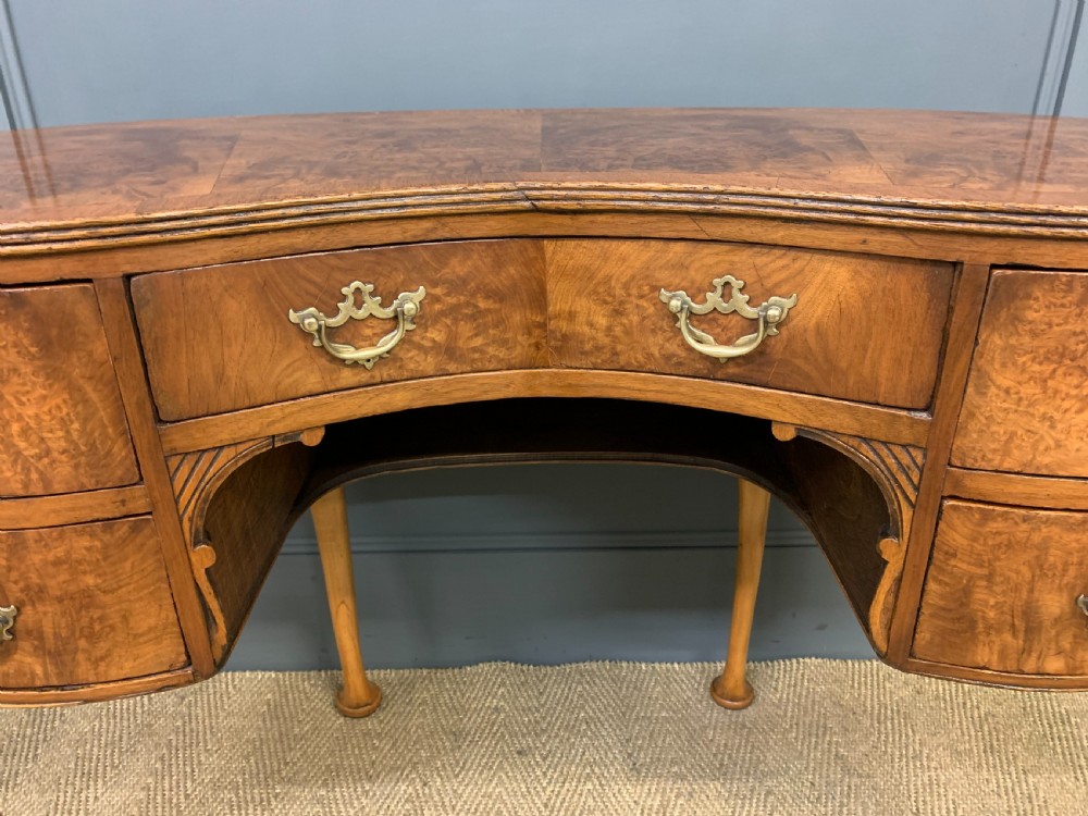 Burr Walnut Kidney Shaped Table View VIII