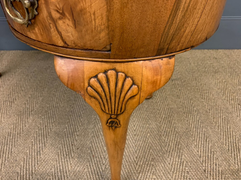 Burr Walnut Kidney Shaped Table View XII