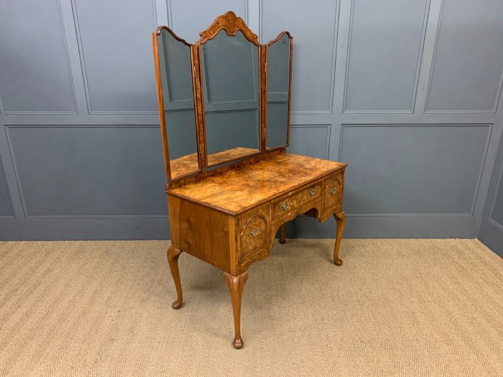 Burr Walnut Dressing Table View III