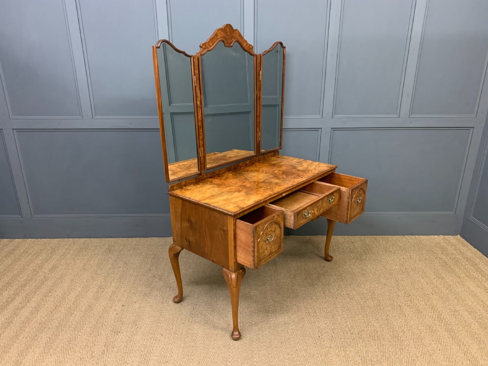 Burr Walnut Dressing Table View IV