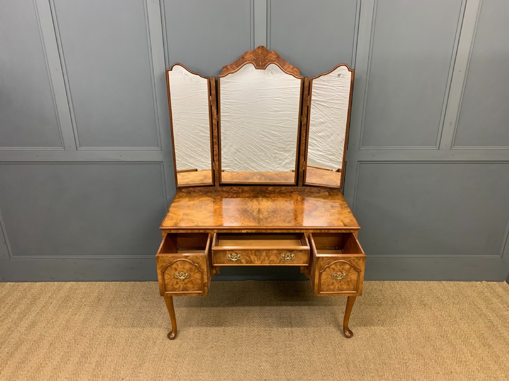 Burr Walnut Dressing Table View VIII