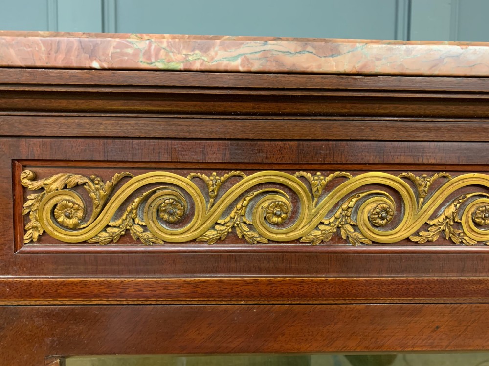 Large French Walnut Vitrine View X