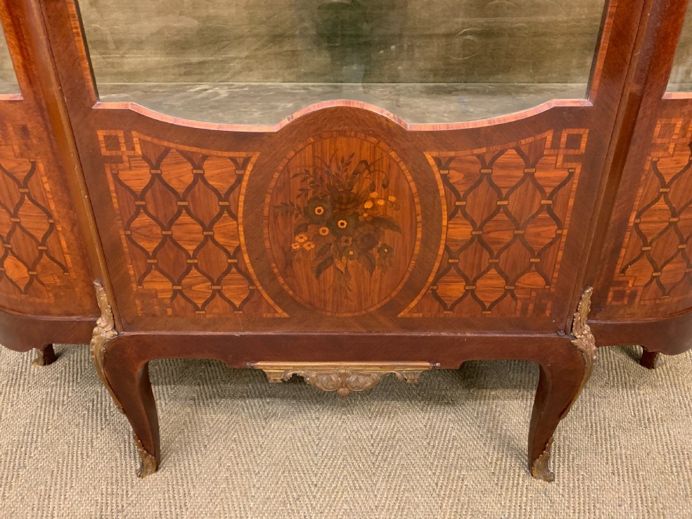 Large French Walnut Vitrine View XIII