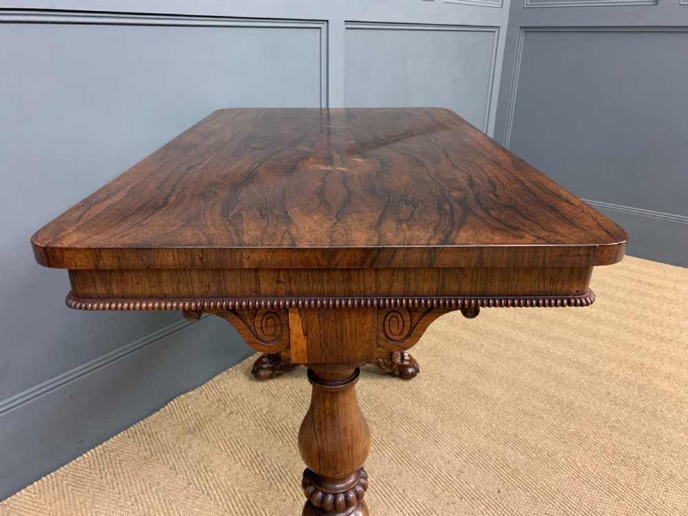 Regency Rosewood Library Table View VIII