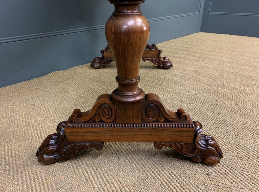 Regency Rosewood Library Table View IX