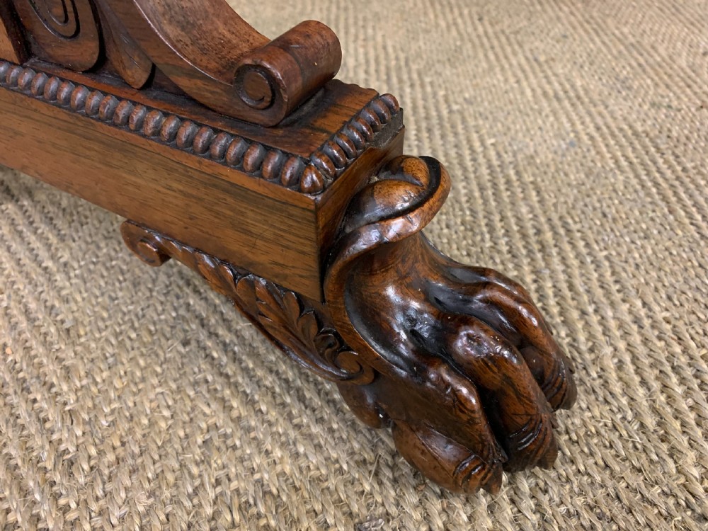 Regency Rosewood Library Table View XI