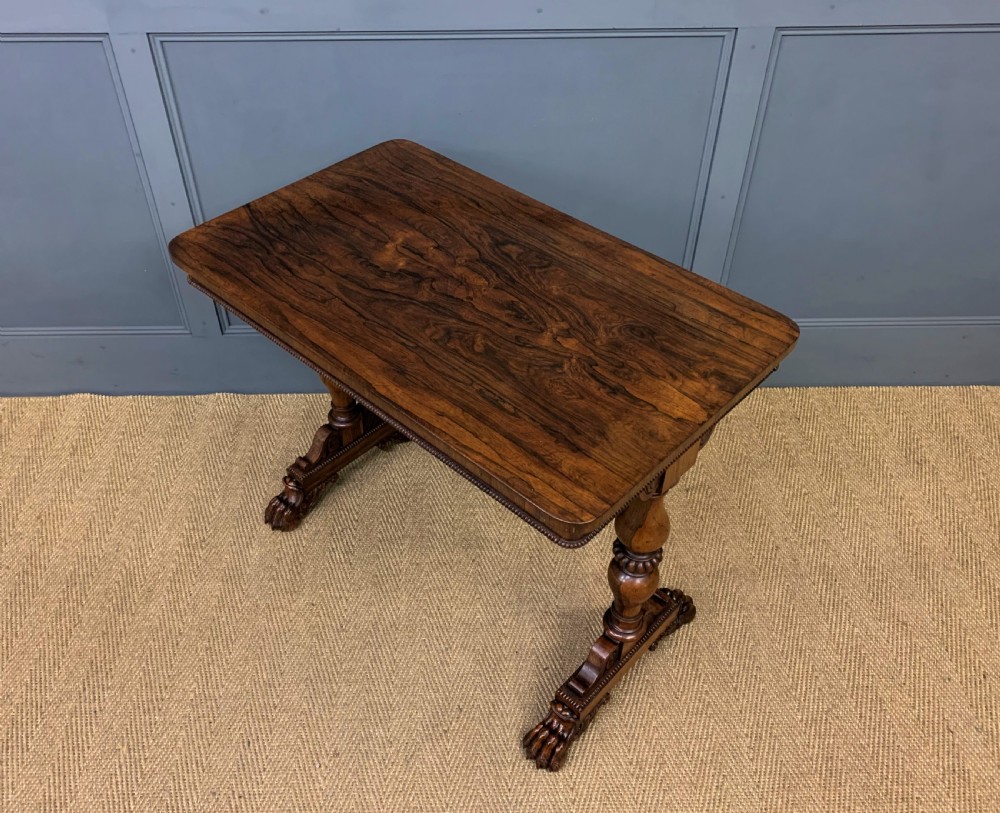 Regency Rosewood Library Table View XIII
