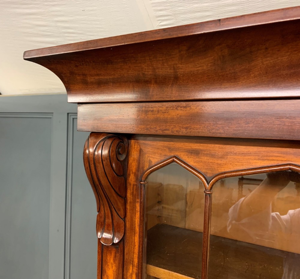 William IV Mahogany Breakfront Library Bookcase View VIII