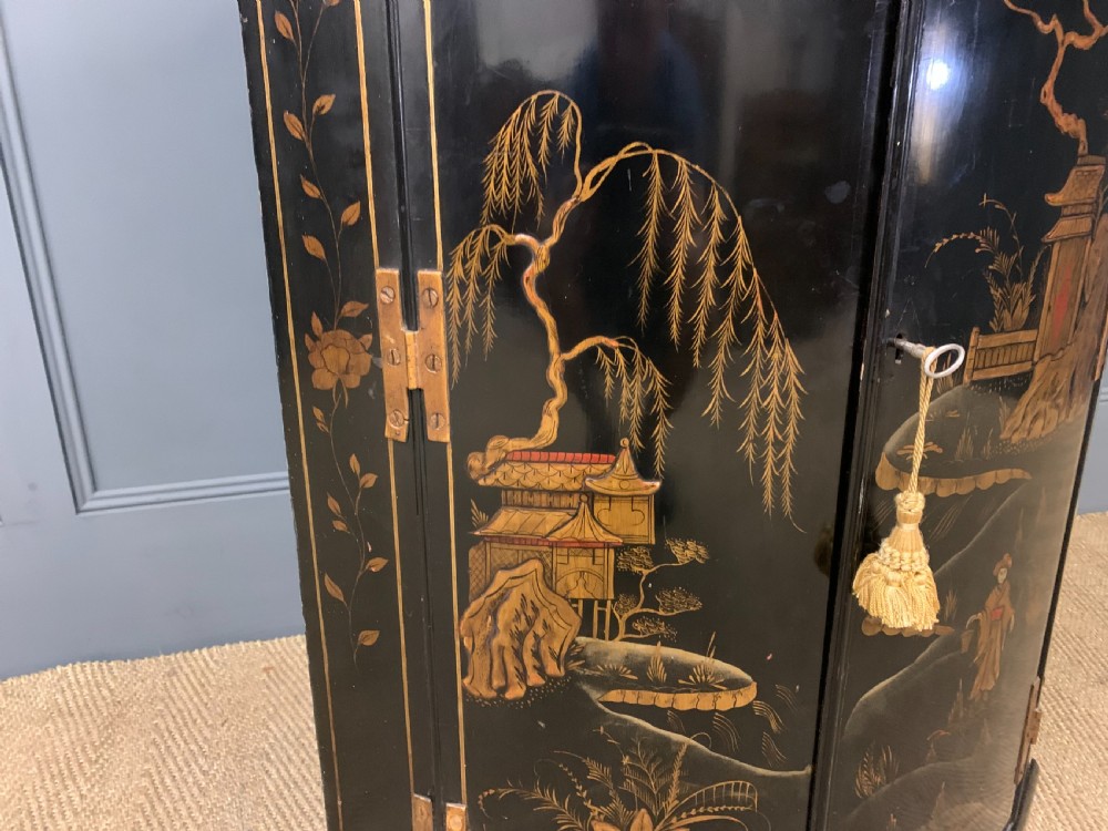 19th Century Chinoiserie Corner Cupboard View IV