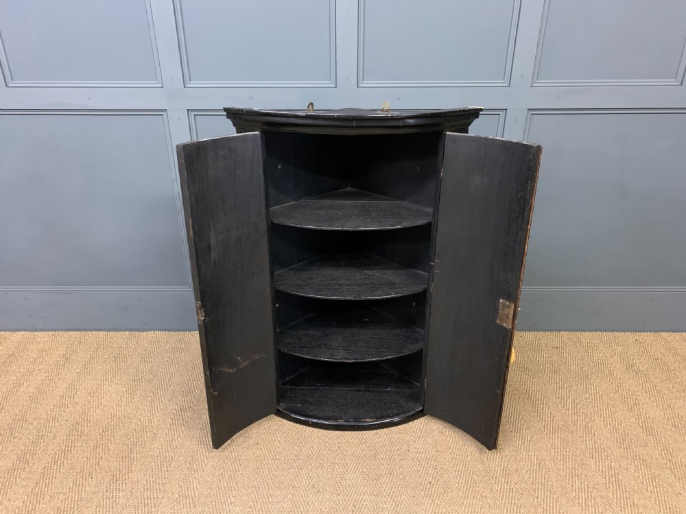 19th Century Chinoiserie Corner Cupboard View V