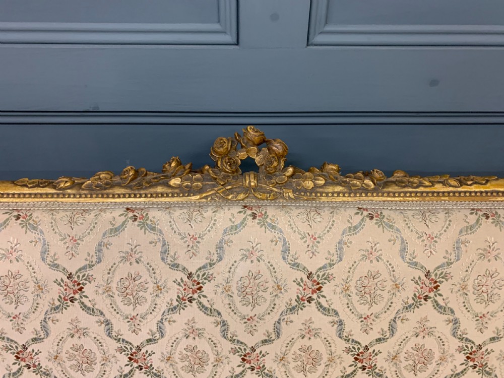 19th Century French Giltwood Settee View X