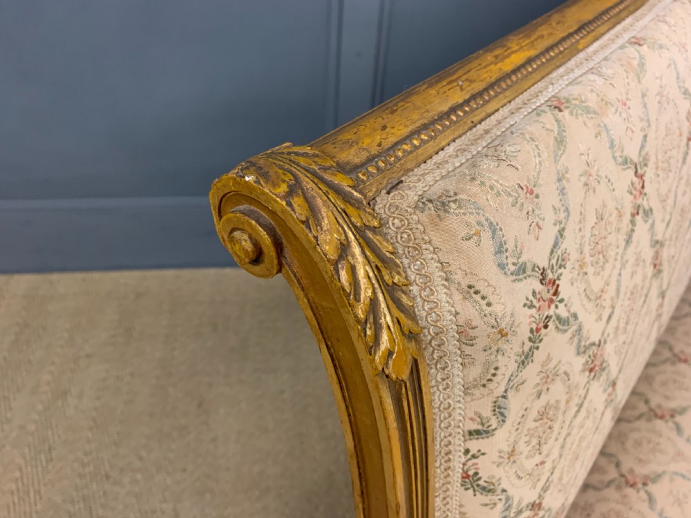 19th Century French Giltwood Settee View XIV