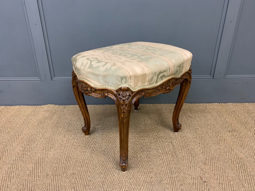 Pair of French Walnut Stools View V