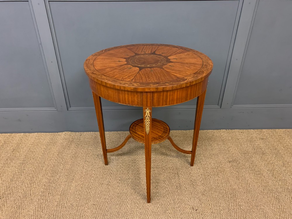 Inlaid Satinwood Occasional Table View VIII