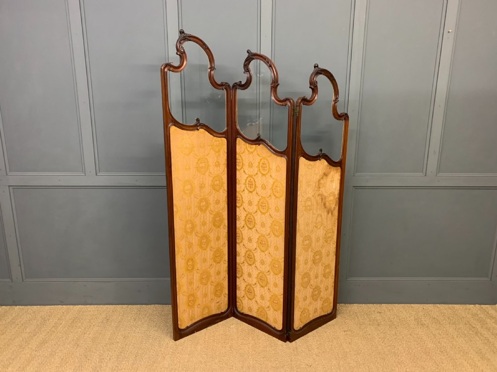 Mahogany 3 Fold Dressing Screen