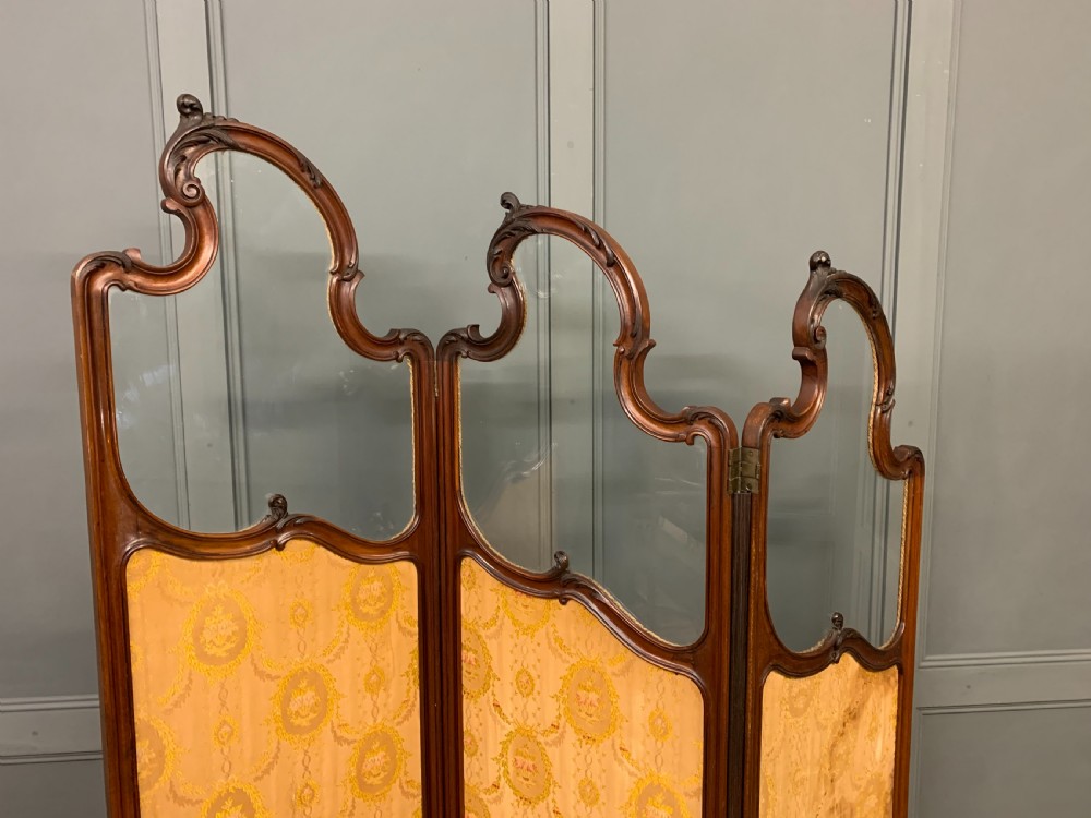 Mahogany 3 Fold Dressing Screen View III