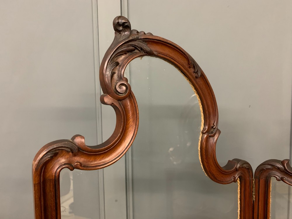 Mahogany 3 Fold Dressing Screen View IV