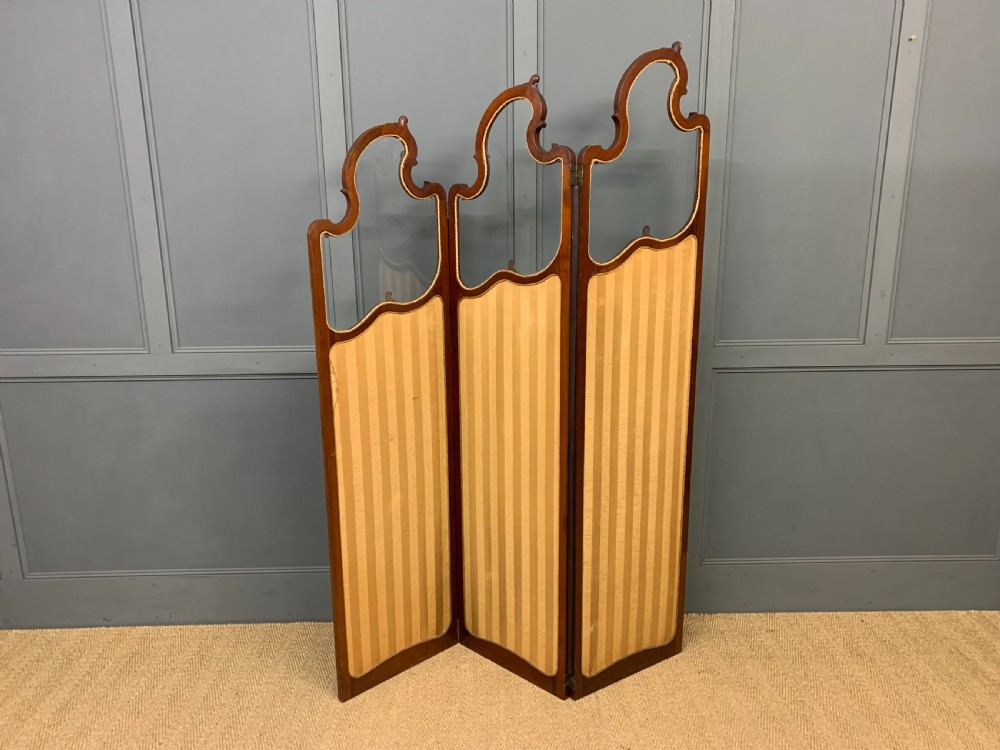 Mahogany 3 Fold Dressing Screen View V