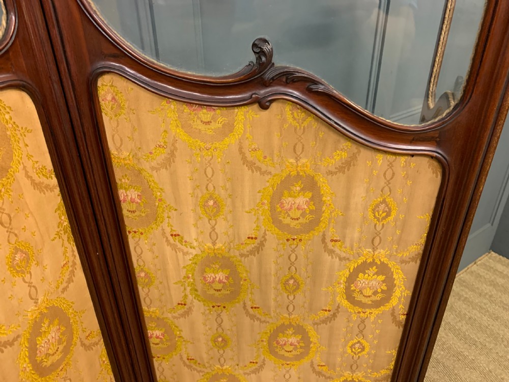 Mahogany 3 Fold Dressing Screen View VII