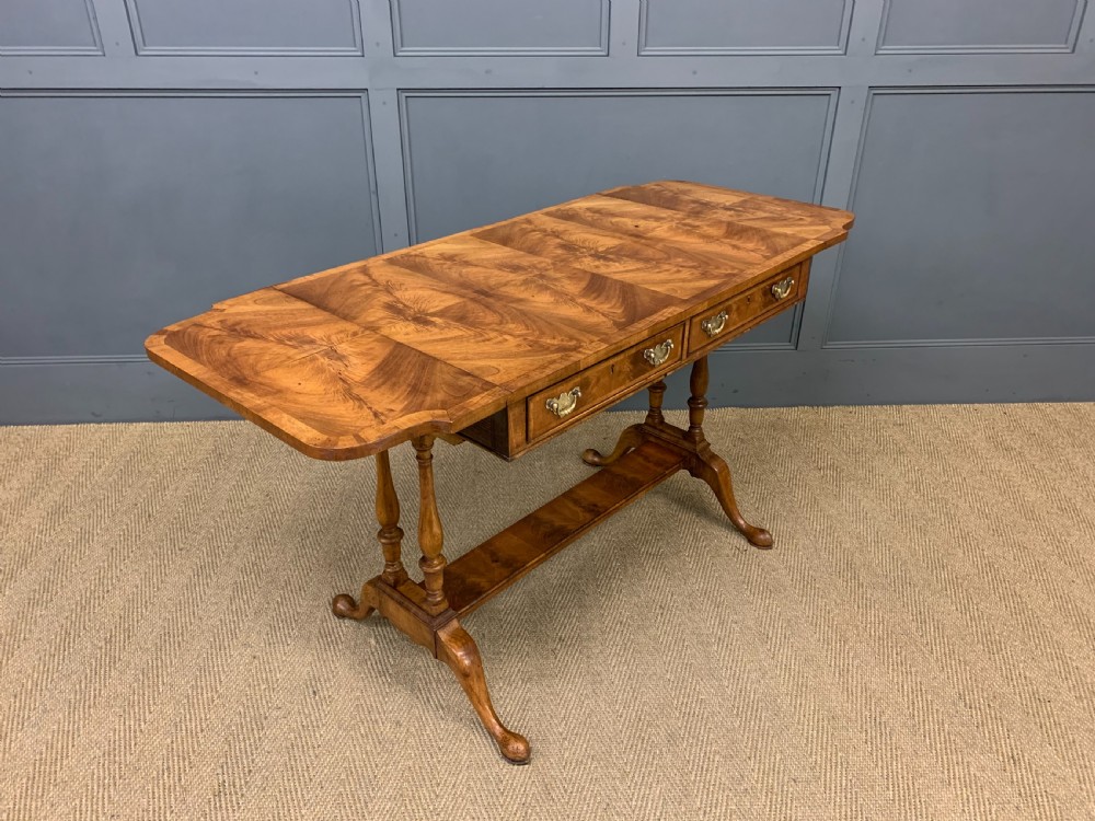 Burr Walnut Sofa Table View II