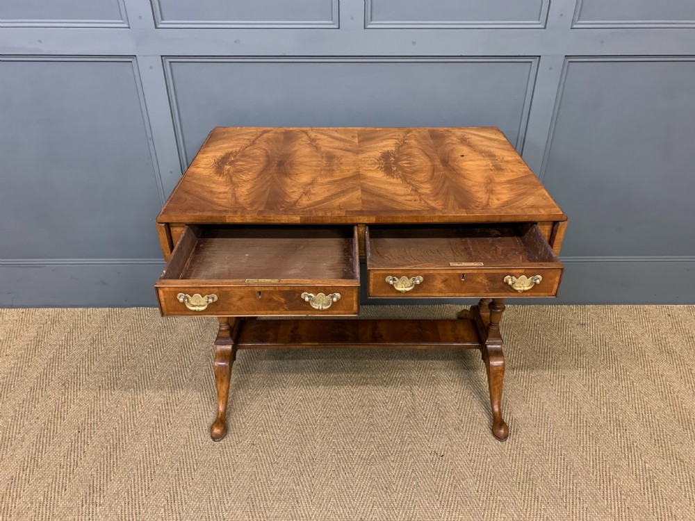 Burr Walnut Sofa Table View III