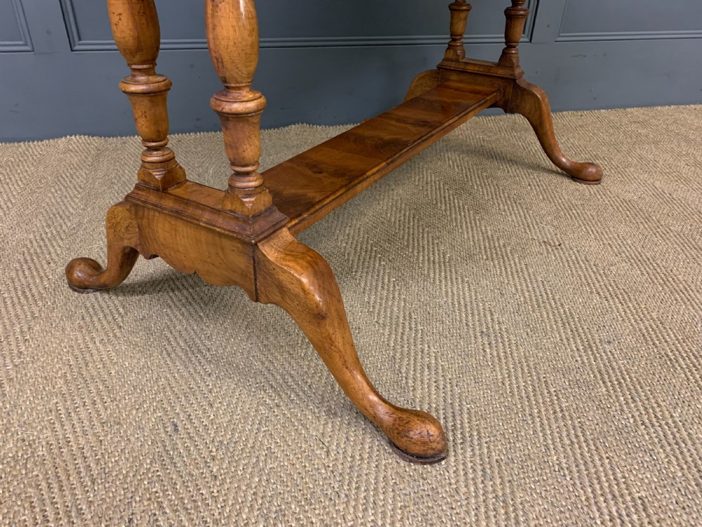 Burr Walnut Sofa Table View XI