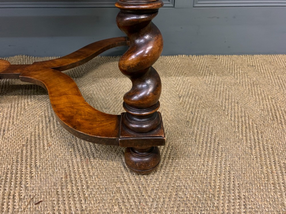 William and Mary Style Burr Walnut Table View VII