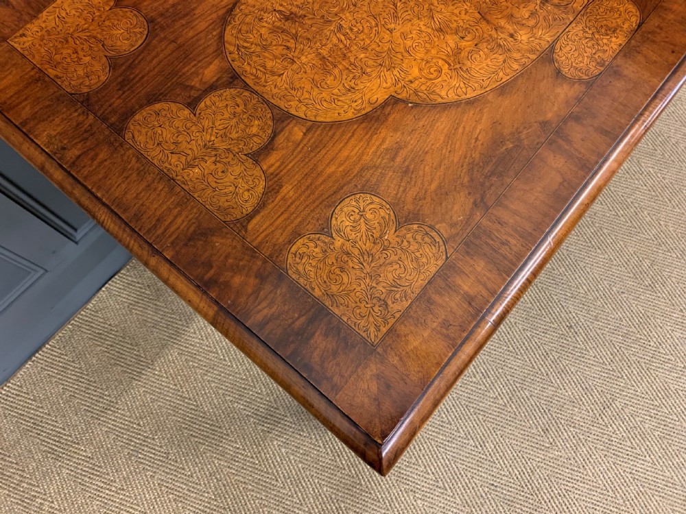 William and Mary Style Burr Walnut Table View VIII