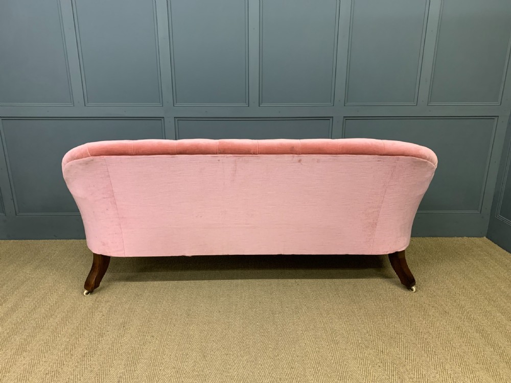 Large Victorian Carved Rosewood Settee View V