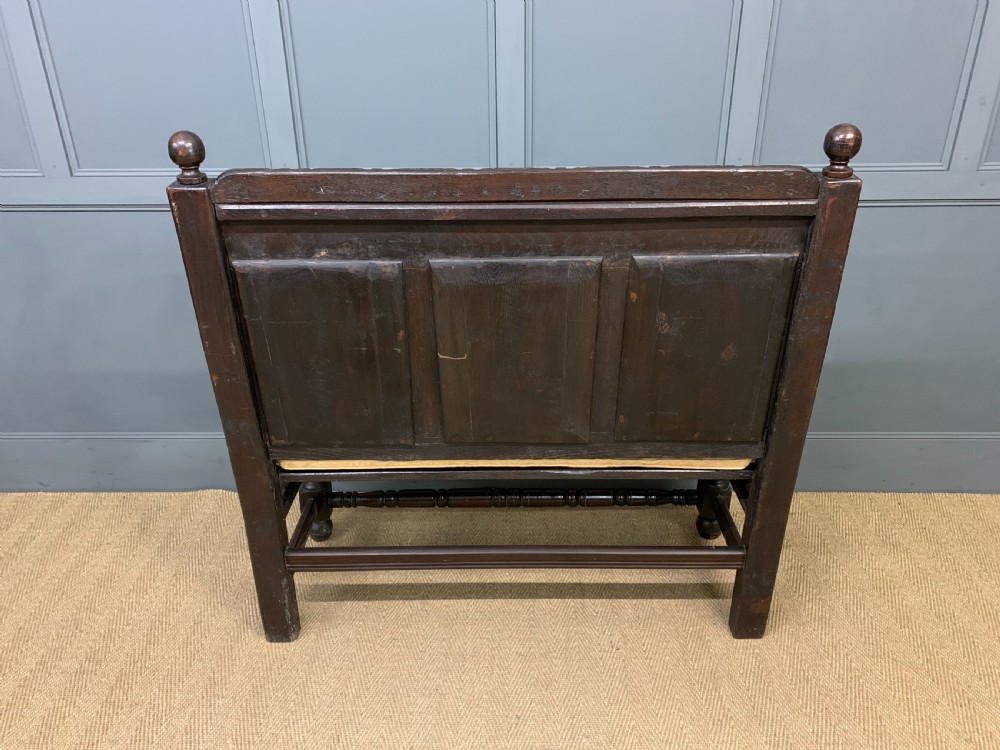 19th Century Carved Oak Bench View XV