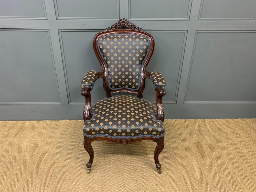 Pair of 19th Century French Rosewood Armchairs View VII