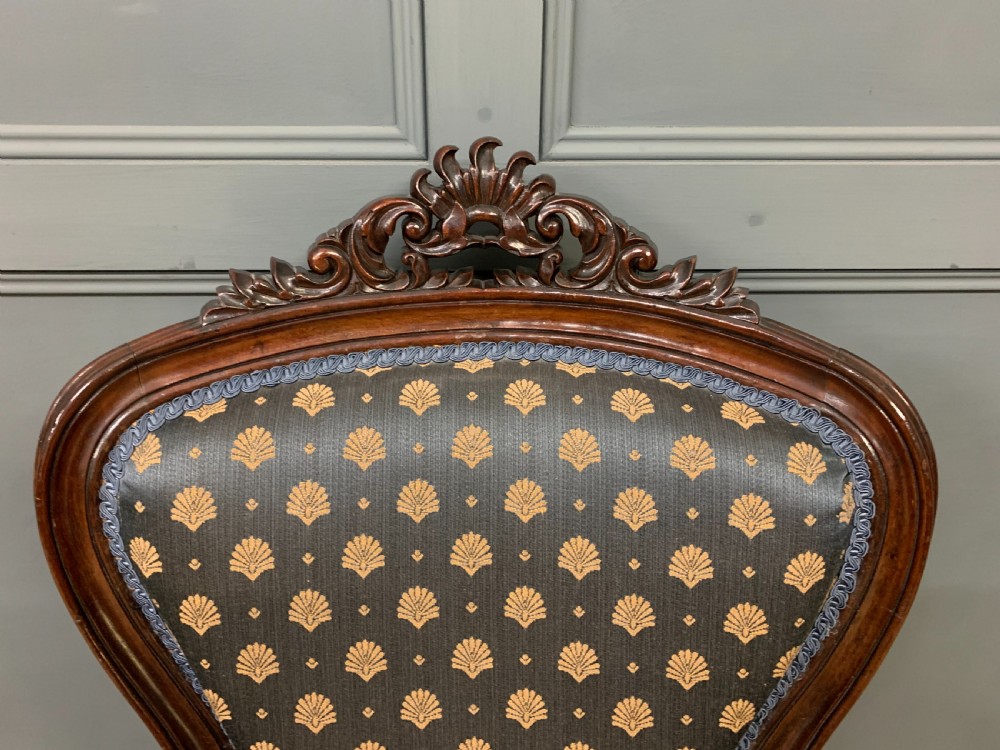 Pair of 19th Century French Rosewood Armchairs View IX