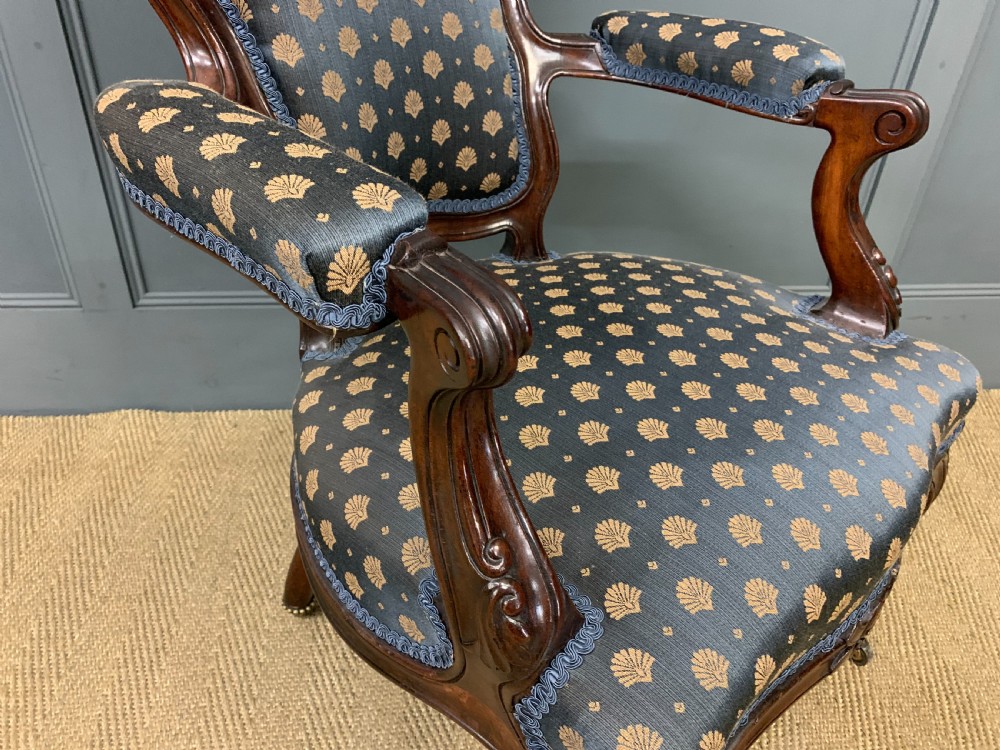 Pair of 19th Century French Rosewood Armchairs View XIII