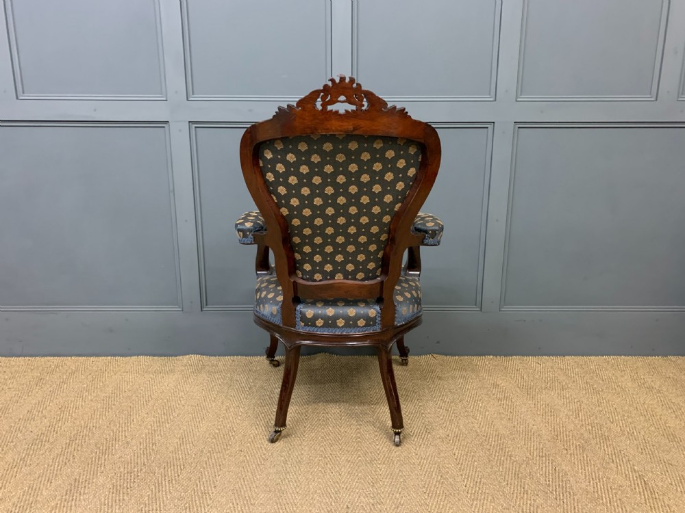 Pair of 19th Century French Rosewood Armchairs View XV