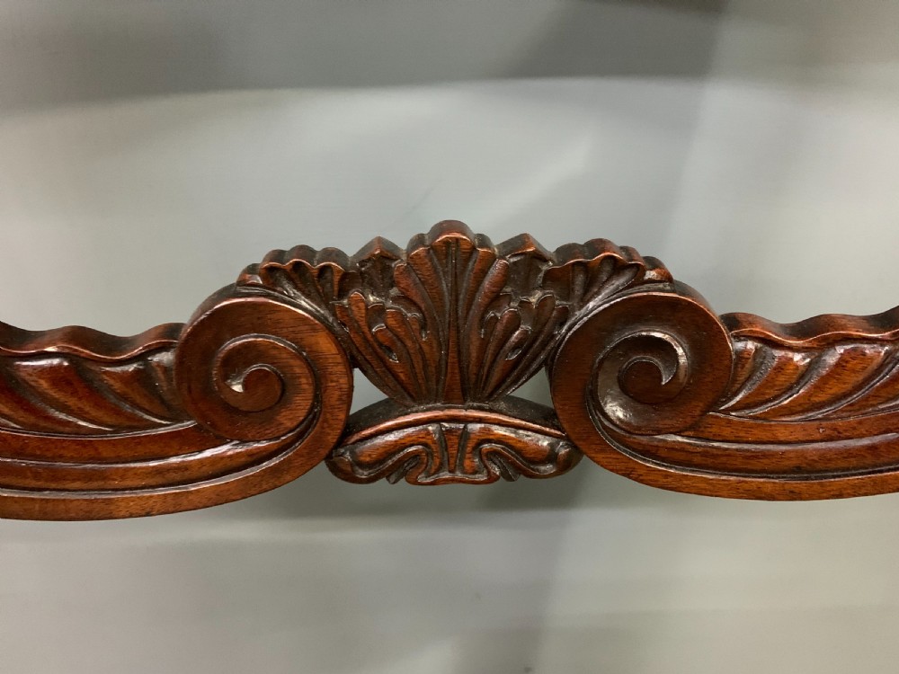Pair of Regency Mahogany Scroll Armchairs View XII