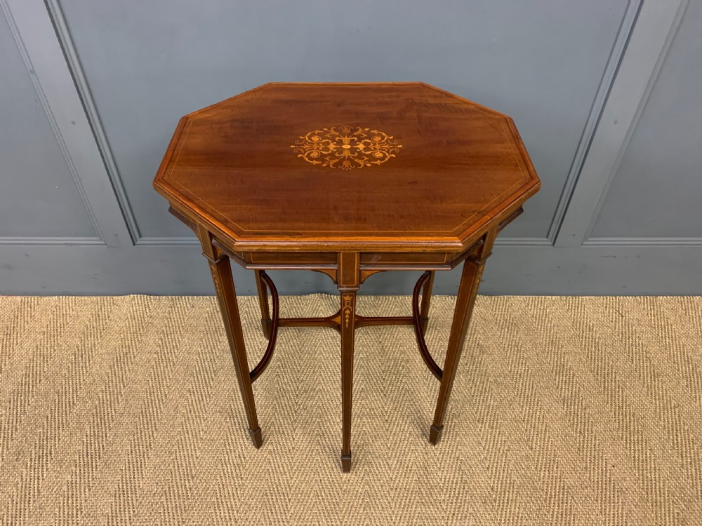 Edwardian Inlaid Mahogany Occasional Table