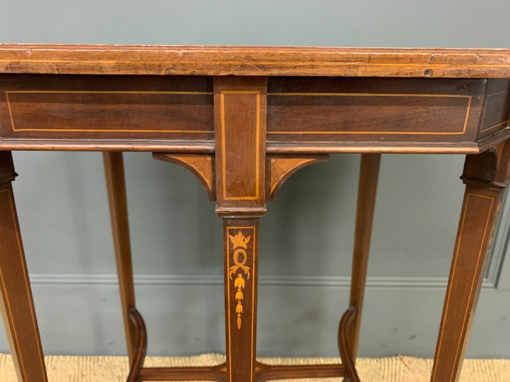 Edwardian Inlaid Mahogany Occasional Table View II