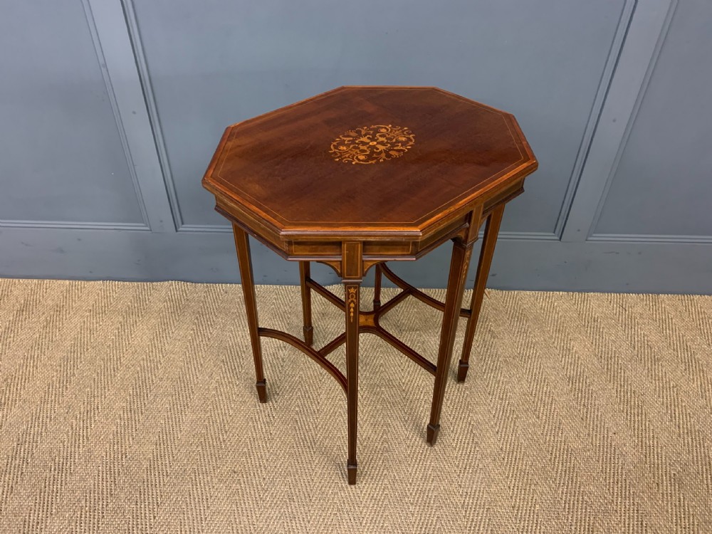 Edwardian Inlaid Mahogany Occasional Table View III